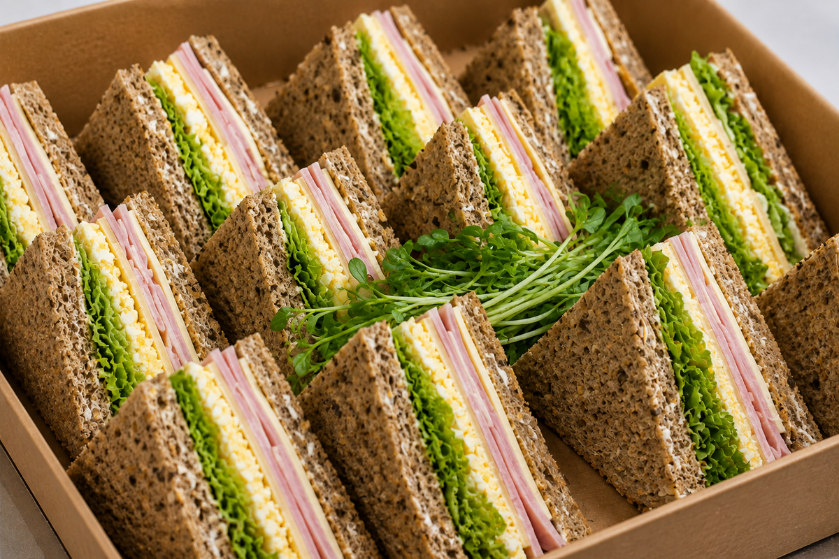  Fresh club sandwich catering platter by Field to Fork New Plymouth